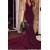 Mermaid Low V-Neck Burgundy Long Prom Dresses 3020555