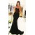 Long Black Sexy Lace Mermaid Prom Party Dresses 3020559