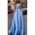 Elegant Long Blue Lace Prom Evening Dresses 3020584