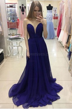 Long Sweetheart Chiffon Prom Evening Party Dresses 3020661