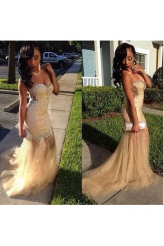 Beaded Long Prom Evening Party Dresses 3020671