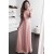 Long Pink Chiffon Prom Evening Party Dresses 3020680