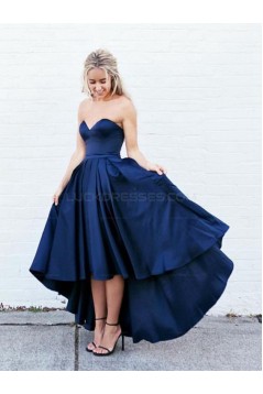 Blue High Low Sweetheart Prom Homecoming Graduation Dresses 3020703