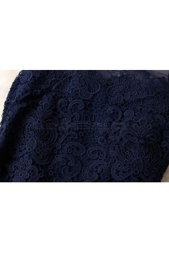 Short Navy Blue Lace Prom Evening Formal Dresses 3020728