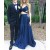 Two Pieces Long Blue Prom Dresses Party Evening Gowns 3020744