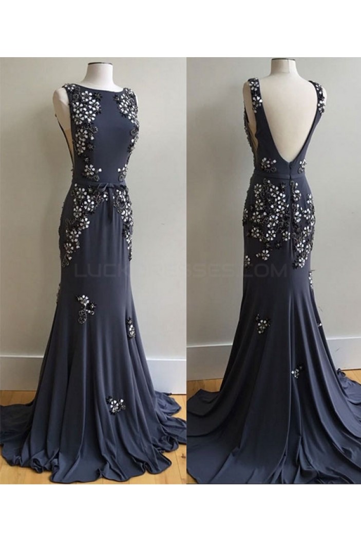Mermaid Beaded Long Prom Dresses Party Evening Gowns 3020754
