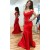 Mermaid Long Red Off-the-Shoulder Prom Formal Evening Party Dresses 3020769
