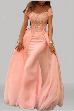 Mermaid Long Lace Prom Formal Evening Party Dresses 3020781