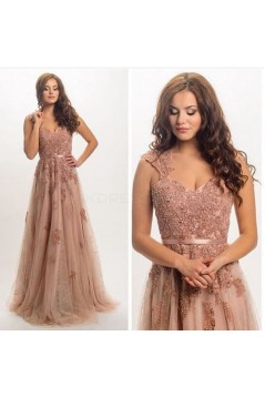 Elegant Lace Long Prom Formal Evening Party Dresses 3020785