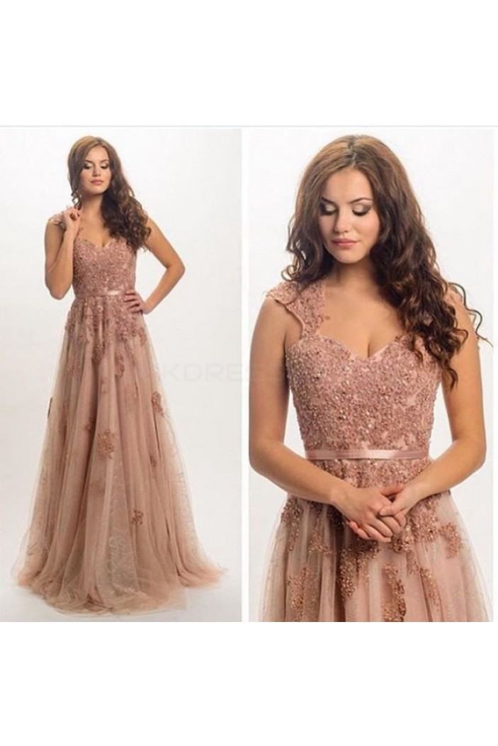 Elegant Lace Long Prom Formal Evening Party Dresses 3020785