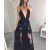 Sexy Deep V-Neck Long Lace Prom Formal Evening Party Dresses 3020787