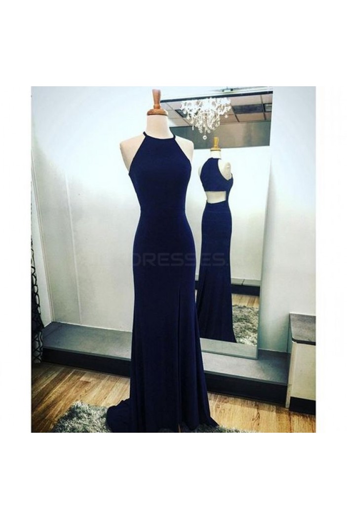 Mermaid Long Blue Prom Formal Evening Party Dresses 3020799