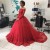 Long Red Off-the-Shoulder Long Sleeves Lace Prom Formal Evening Party Dresses 3020826