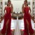 Long Red Lace Chiffon Prom Formal Evening Party Dresses 3020855