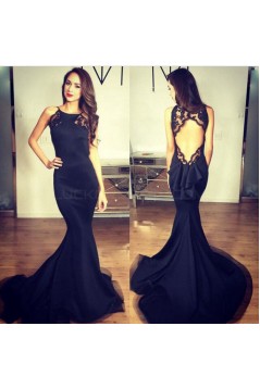 Mermaid Long Blue Prom Formal Evening Party Dresses 3020882