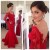 Mermaid Long Red Lace Long Sleeves Prom Formal Evening Party Dresses 3020883