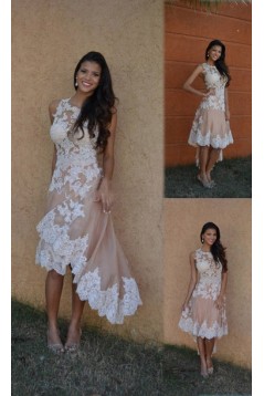 High Low Lace Appliques Prom Homecoming Cocktail Graduation Dresses 3020902