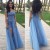 Long Blue Off-the-Shoulder Lace Tulle Prom Formal Evening Party Dresses 3020905