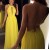 Long Yellow Halter Prom Formal Evening Party Dresses 3020970
