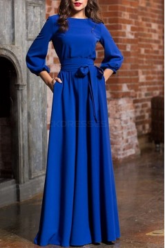 Long Sleeves Mother of The Bride Evening Party Dresses 3020977