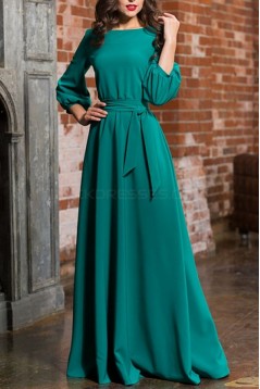 Long Sleeves Mother of The Bride Evening Party Dresses 3020977