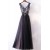 Elegant A-Line V-Neck Long Prom Dresses Evening Gowns 601010