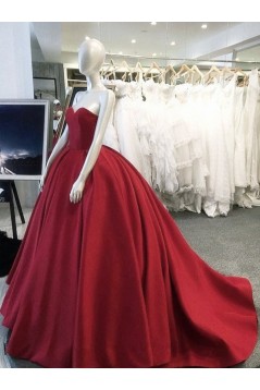 Ball Gown Sweetheart Long Blue Prom Dresses Formal Evening Dresses 601025