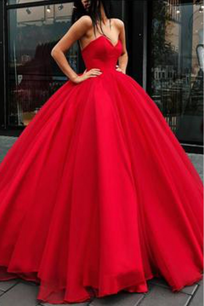 Ball Gown Sweetheart Long Prom Dresses Formal Evening Dresses 601052