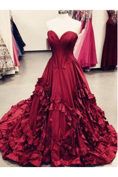 A-Line Sweetheart Long Prom Dresses Formal Evening Dresses 601085