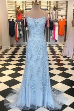 Mermaid Lace Long Prom Dresses Formal Evening Dresses 601128
