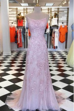 Mermaid Lace Long Prom Dresses Formal Evening Dresses 601128