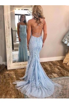 Mermaid Lace Long Prom Dresses Formal Evening Dresses 601128