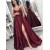 A-Line V-Neck Spaghetti Strap Long Prom Dresses Formal Evening Dresses 601135