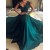A-Line Long Prom Dresses with Lace Appliques and Beads Formal Evening Dresses 601150