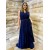 Long Beaded V-Neck Plus Size Prom Dresses Formal Evening Dresses 601167