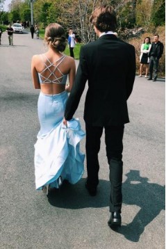 Elegant Mermaid Long Prom Dresses Formal Evening Dresses 601177