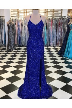 Sequins Long Prom Dresses Formal Evening Dresses 601211