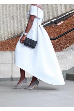 High Low Off-the-Shouolder Prom Dresses Formal Evening Dresses 601218