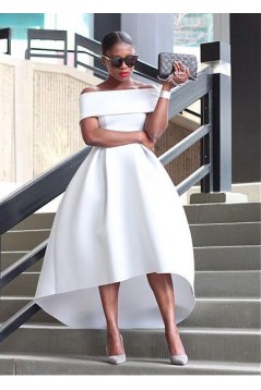 High Low Off-the-Shouolder Prom Dresses Formal Evening Dresses 601218