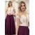 A-Line Beaded Lace Long Prom Dresses Formal Evening Dresses 601222