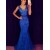 Mermaid V-Neck Beaded Long Prom Dresses Formal Evening Dresses 601239