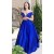 Ball Gown Off-the-Shoulder Beaded Long Prom Dresses Formal Evening Dresses 601292
