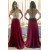 A-Line Beaded Long Prom Dresses Formal Evening Dresses 601300
