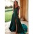 A-Line V-Neck Long Prom Dresses Formal Evening Dresses 601347