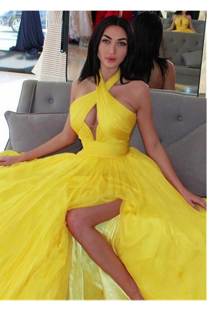 Sexy A-Line Long Prom Dresses Formal Evening Dresses 601350