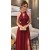 A-Line Lace Long Prom Dresses Formal Evening Dresses 601364