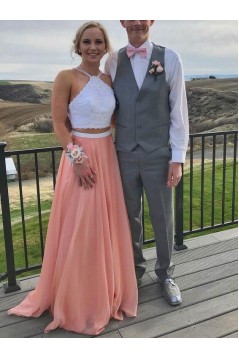 Elegant Two Pieces Long Prom Dress Formal Evening Dresses 601372