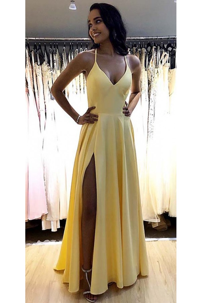 A-Line Simple Stunning Long Prom Dresses Evening Gowns 601376