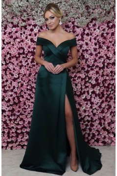 A-Line Off-the-Shoulder Long Prom Dress Formal Evening Dresses 601420