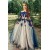 A-Line Off-the-Shoulder Long Sleeves Lace Appliques Long Prom Dress Formal Evening Dresses 601447